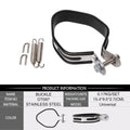Universal Muffler Exhaust Clamp Stainless Steel Band Joint Clip for Motorcycle Exhaust Pipes Roa - Automotive LED Light