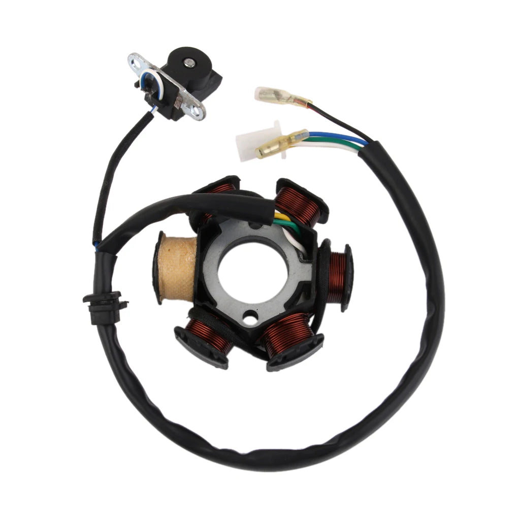 PIT DIRT BIKE QUAD STATOR PLATE MAGNETO GENERATOR COIL for GY6 125cc 150cc 100% Copper startor m - Automotive LED Light