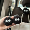 Cute Little Coal Ball Car Seat Back Hook Storage Car Headrest Organizer Food Bag Handbag Car Dec - Automotive LED Light