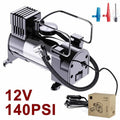 140PSI 12V Car Tyre Inflator Heavy Electrical Air Compressor Automotive Inflation Pump Vehicle I - Automotive LED Light