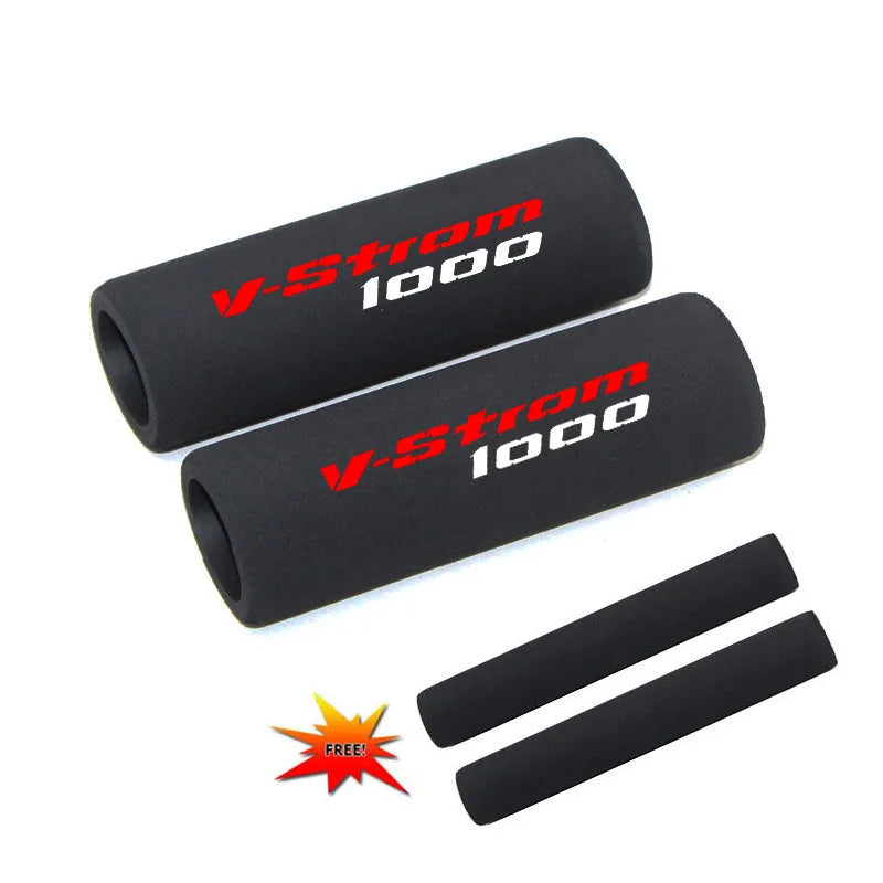 Motorcycle Grips Sponge Handlebar Covers For Suzuki V-Strom DL1050 DL1000 DL800 DL650 DL250 VStr - Automotive LED Light
