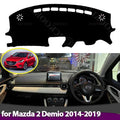Anti-Slip Dashboard Cover Protective Pad Car Accessories Sunshade Carpet for Mazda 2 Mazda2 Demi - Automotive LED Light