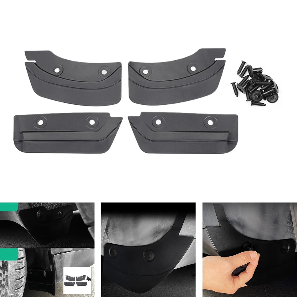High Flexibility Mud Flaps Durable Splash Guards Mudguard Protector Fit for Tesla Model - Automotive LED Light