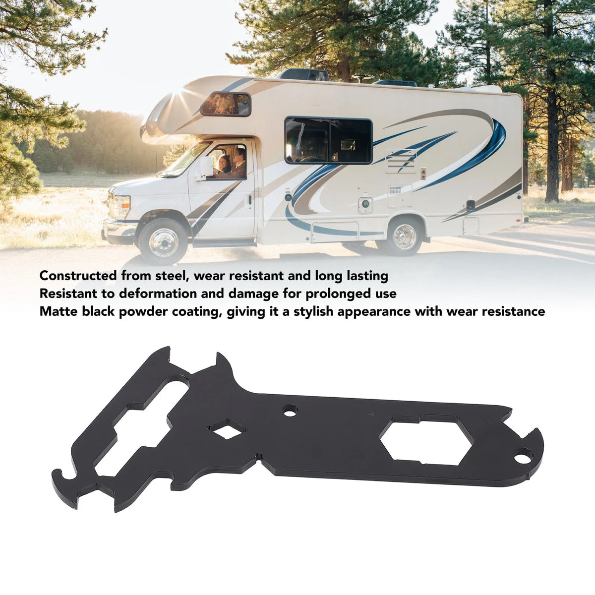 14 in 1 Car Separate Rigger Tools Steel Multifunctional Wing Nut Wire Strippers Bottle Opener St - Automotive LED Light