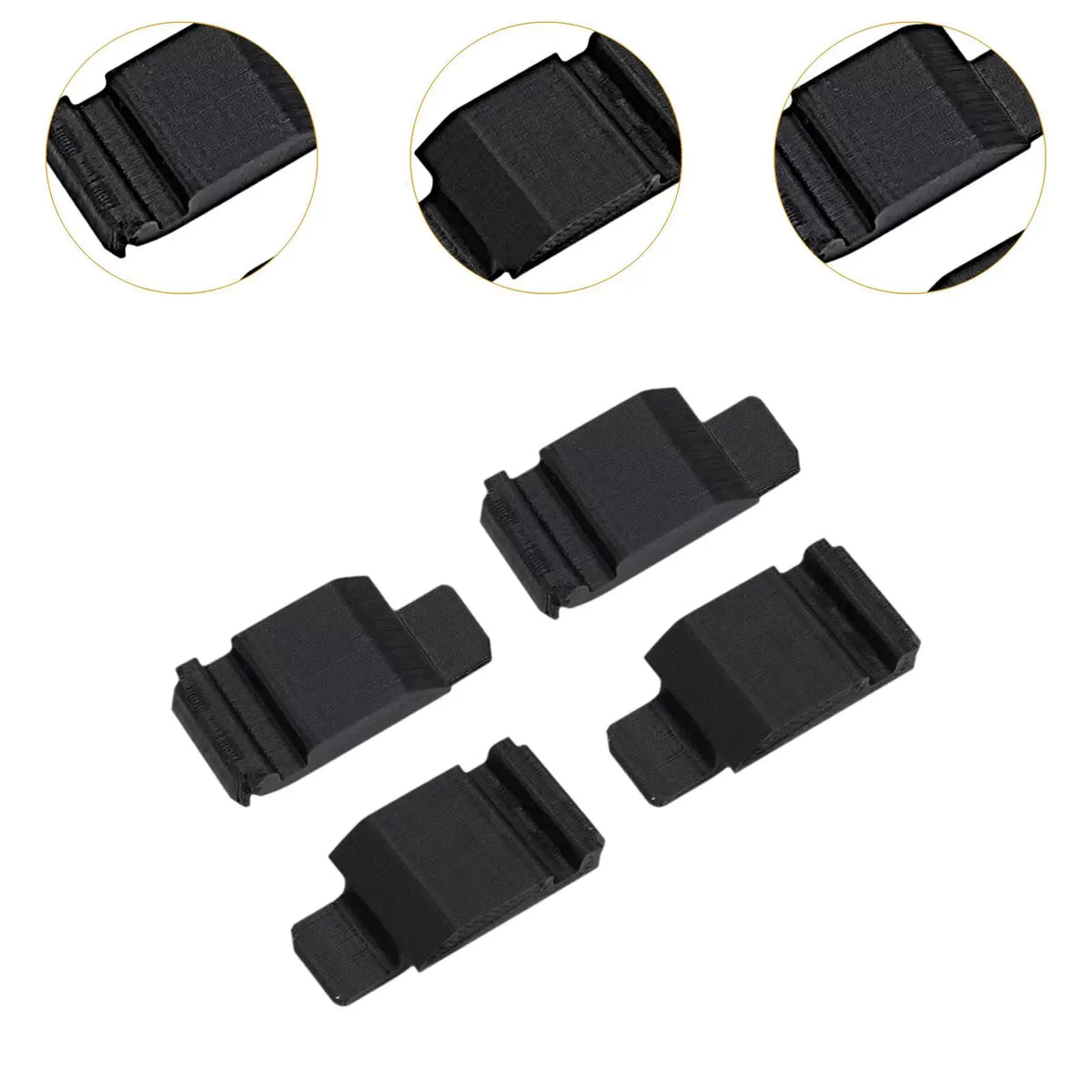 4 Pieces Door Lock Striker Kit 1237200104 Replaces Accessory Professional 1237200204 Rubber Fix  - Automotive LED Light