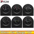 AD 52mm Oil Pressure Gauge with Oil Press Sensor 1/8NPT 100 PSI 12V Car Water Temp Oil Temperatu - Automotive LED Light