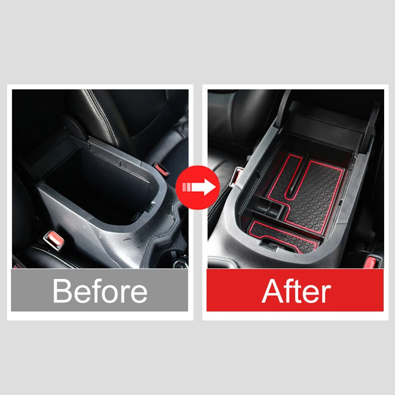 For Toyota RAV4 XA50 2019 2020 2021 2022 2023 2024 2025 Hybrid Car Armrest Storage Box Organizer - Automotive LED Light