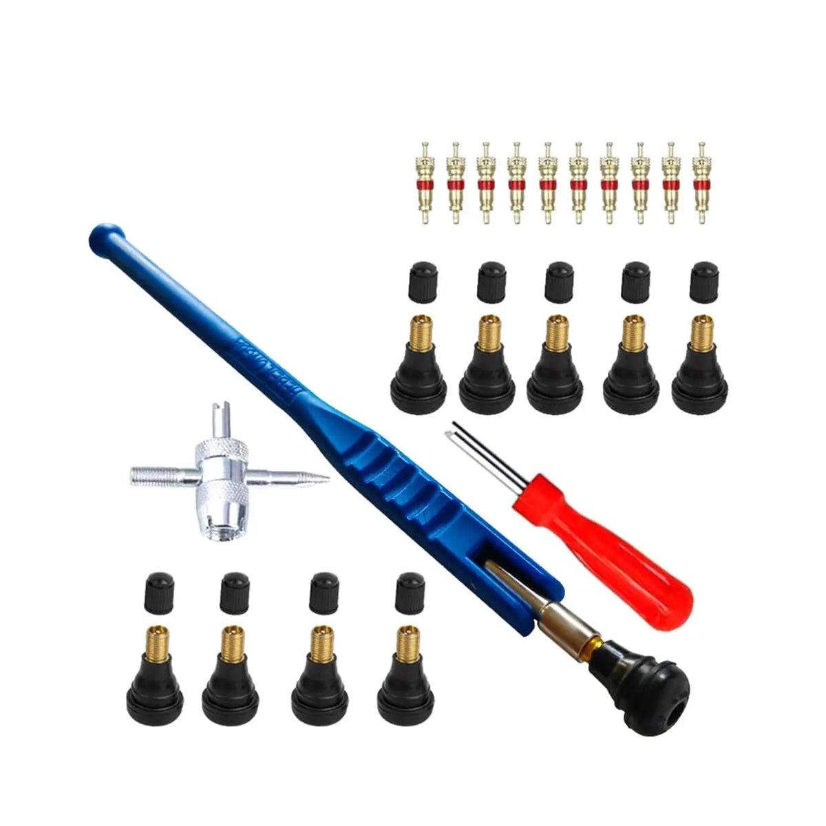 23Pcs TR412 Car Accessories Multifunctional Tire Repair Install Tool Tyre Valve Removal Tool for - Automotive LED Light