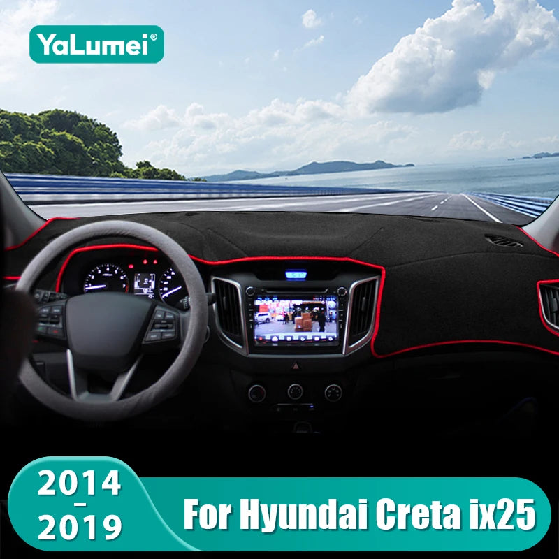 For Hyundai Creta IX25 2014 2015 2016 2017 2018 2019 Car Dashboard Mat Sun Shade for Hyundai IX25 - Automotive LED Light