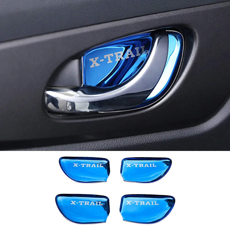 Car Inner Door Handle Bowl Covers For Nissan Qashqai J11 X-trail Xtrai T32 2014  for Nissan J11 T32 - Automotive LED Lig