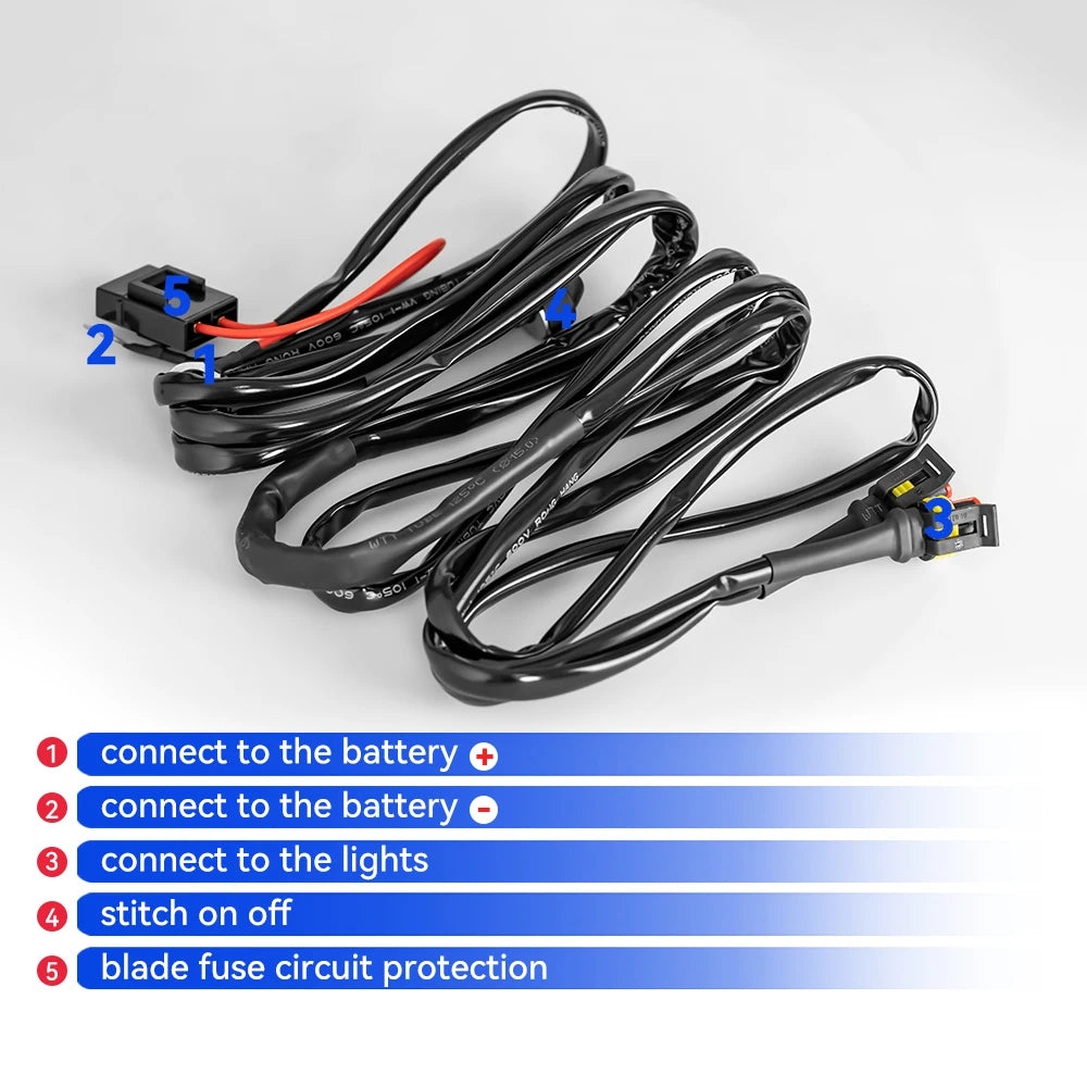 Motorcycles LED Fog Light Wiring Harness Relay Wire for BMW R1200 GS /ADV F800GS Motorcycle Fog  - LED Motorcycle Light