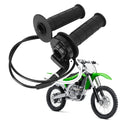 7/8" 22mm Motorcycle Grips Throttle Accelerator Universal Handle Grips and Cable Set Handle Bar  - Automotive LED Light