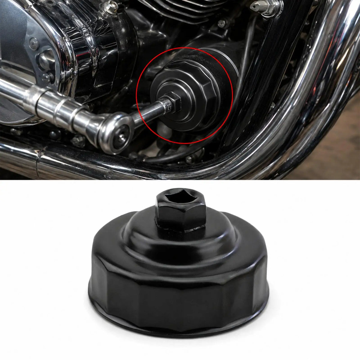 Oil Filter Wrench Easy to Use Premium Practical Spare Parts Replace Professional Portable Access - Automotive LED Light