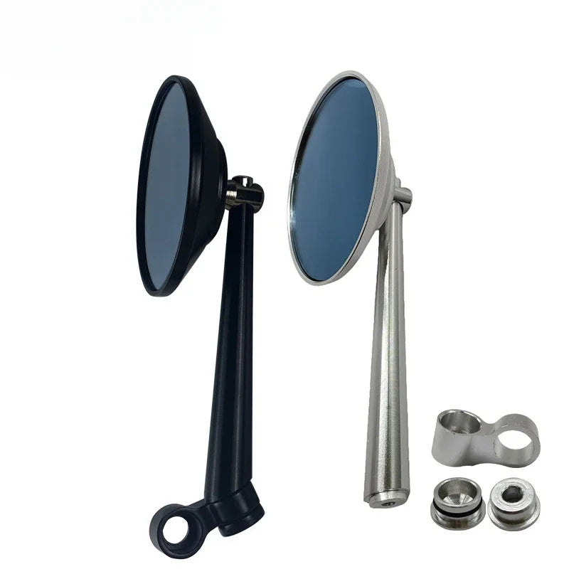 Electric Car Rearview Mirror Upgrade Kit for Yadi Aima Xiao Niu with 9 Mirror Holes, Round Mirro - Automotive LED Light