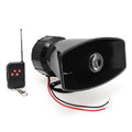 Car Accessories Multi-tone 7 Sounds 130dB Car Warning Alarm Air Horn Wireless Electronic Loud Fi - Automotive LED Light