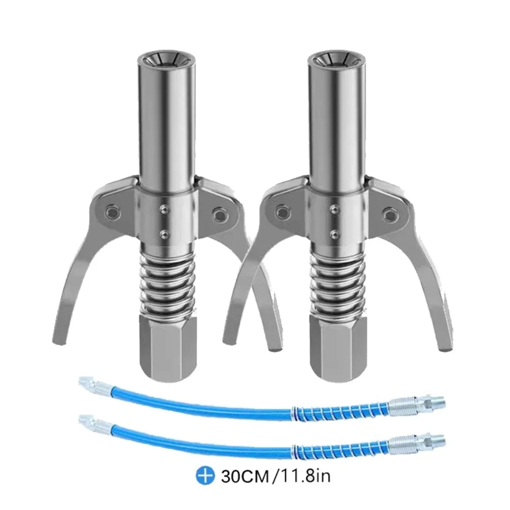 Mini Grease Gun Coupler 10000PSI Manual Grease Pump Head Syringe Lubrication Nozzle Oil Pump Fil - Automotive LED Light