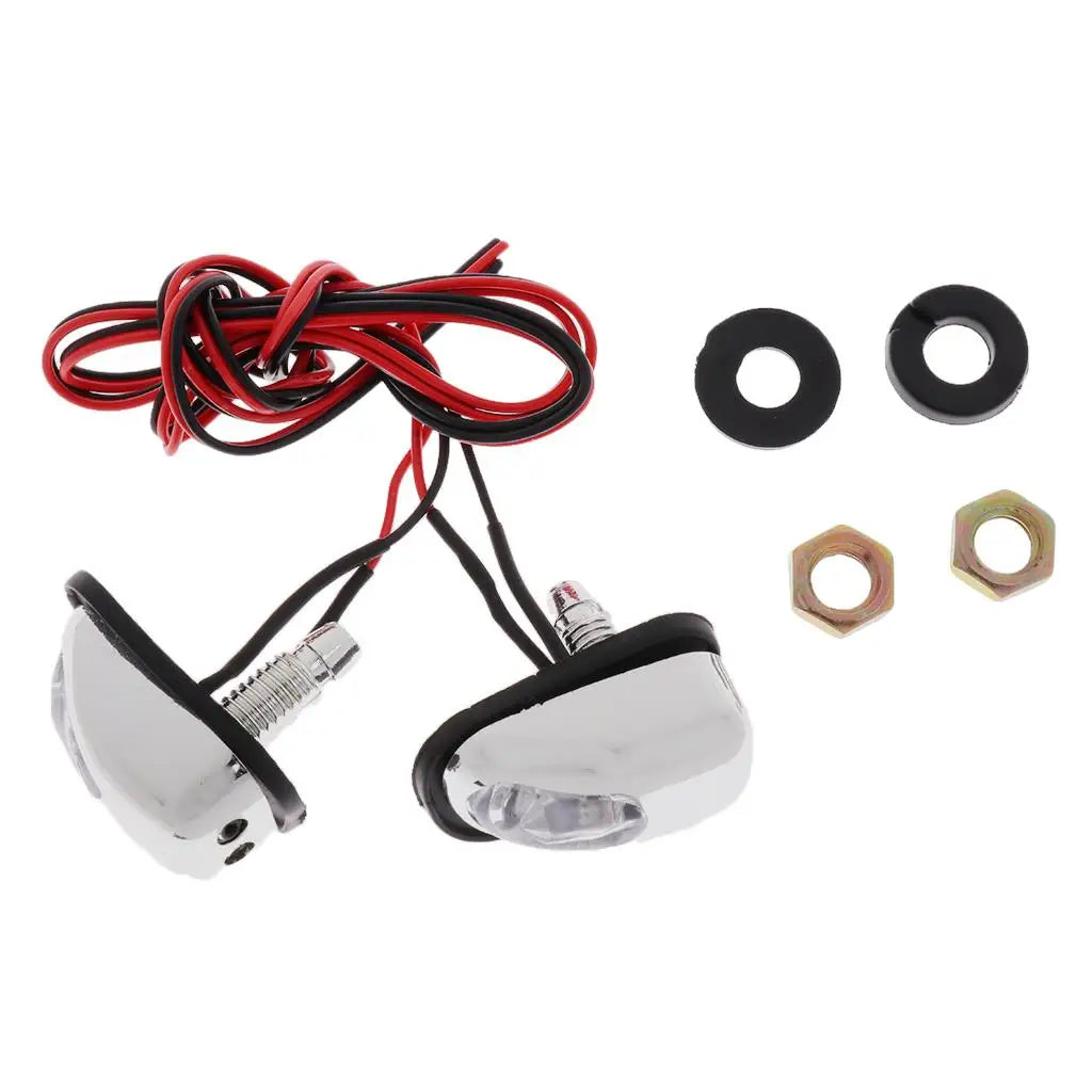Universal Windscreen Nozzle LED 12V Jet Spray Washer Injector Car Glass Washing Accessory for Wi - Automotive LED Light