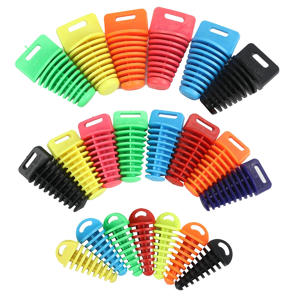 15-62mm Exhaust Pipe Plug Motorcycle Motocross Tailpipe Rubber Air Bleeder Plug Exhaust Wash Plu - Automotive LED Light