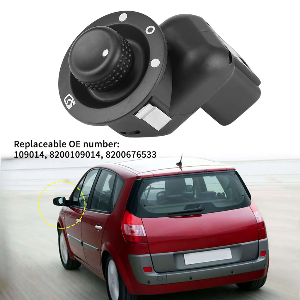 Car Electric Door Rear View Mirror Control Switch Button Replacement for Clio III Mk3 Laguna 2 S - Automotive LED Light