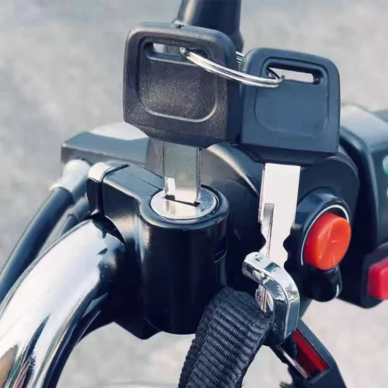 Helmet Lock for Motorcycle Scooter Atv Bicycle Universal Security Anti-theft Handlebar Lock 20mm - Automotive LED Light