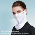 Cycling Face Mask Unisex Ice Silk Breathable Balaclava Ultraviolet Face Mask UV Blocking Militar - Automotive LED Light