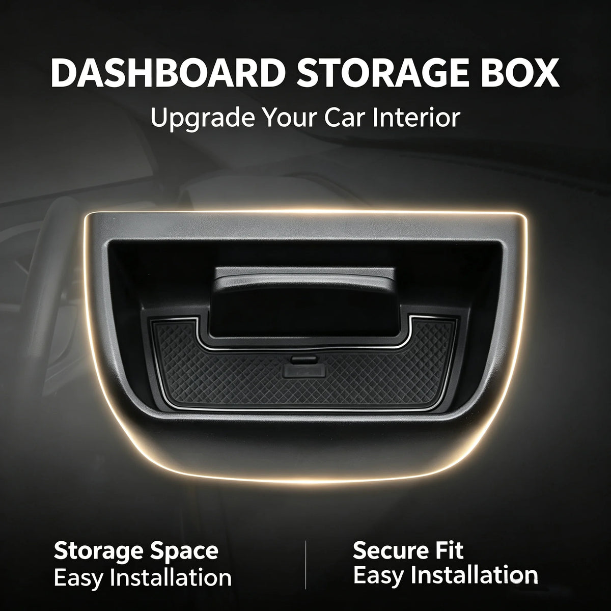 For Ford Bronco Sport 2021-2024 Easy Install Dashboard Storage Box Center Consol for Ford 2021-2024 - Automotive LED Lig
