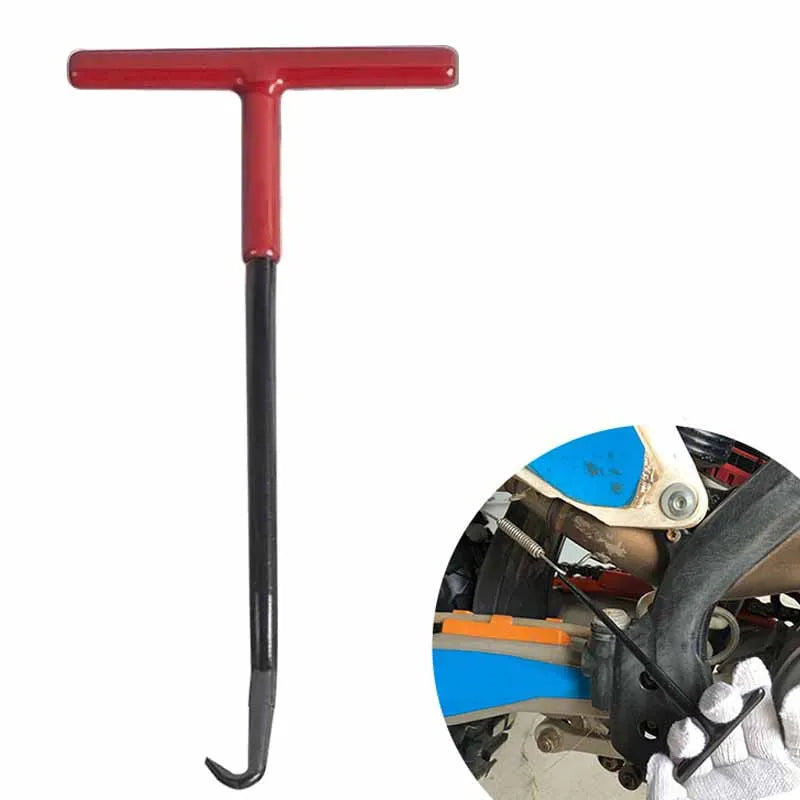 Motorcycle Repair Tool Exhaust Spring Hook T Shaped Handle Exhaust Pipe Spring Puller Installer  - Automotive LED Light