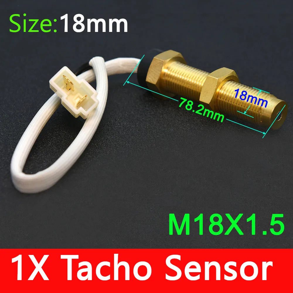 1 Piece Diesel Engine Tachometer Sensor M16 M18 Marine Car Motor Boat Tacho meter RPM gauge REV  - Automotive LED Light