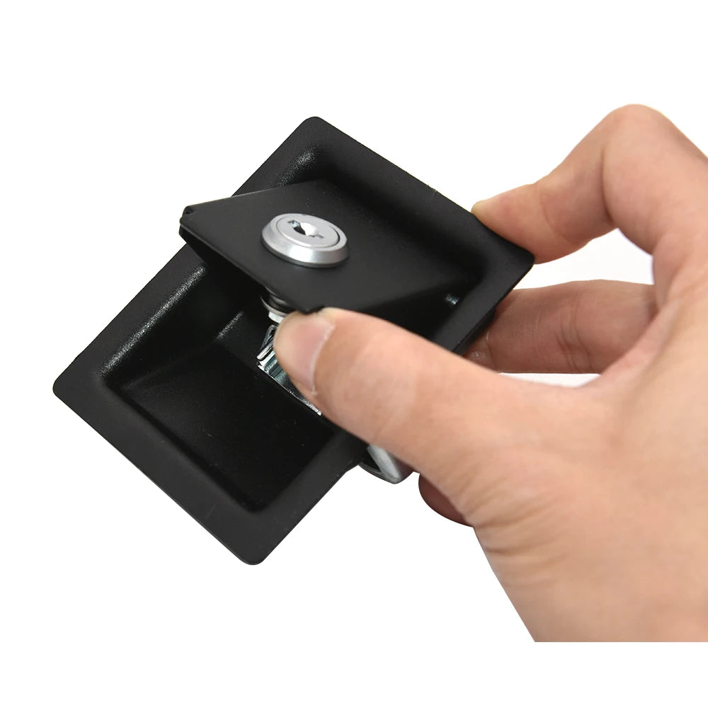 Universal RV Paddle Entry Door Lock Handle Door Latches Cabinet Distribution Box Rv Flat Lock Fo - Automotive LED Light