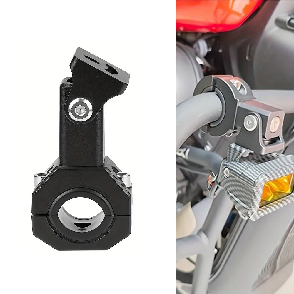 Motorcycle LED Headlight Spotlight Mount Bracket Adjustable Fog Light Auxiliary Lamp Bumper Clam - LED Motorcycle Light