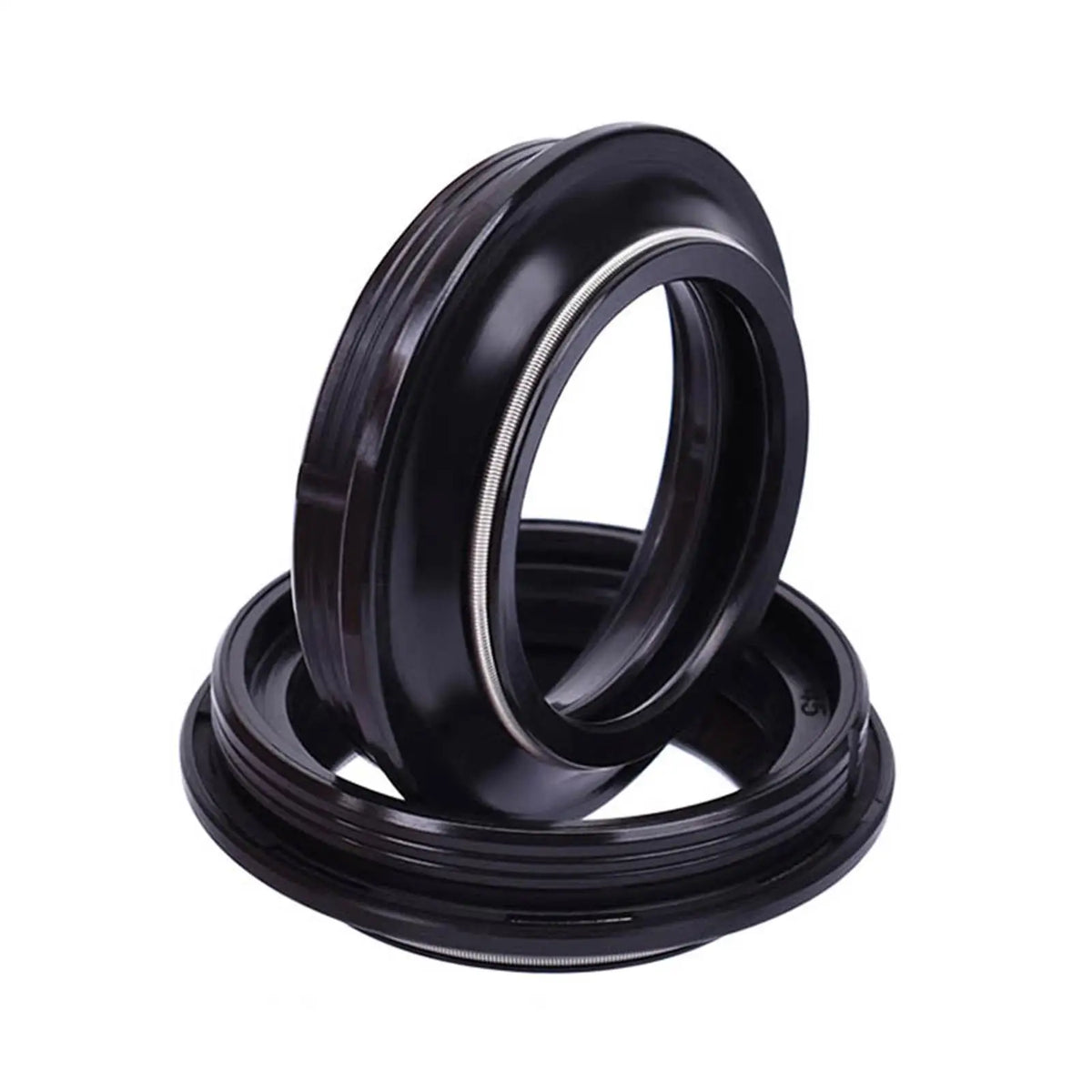 4 Pieces Motorcycle Front Fork Damper Shock Oil Seal & Dust Seal Shock Absorber for Yamaha TW200 - Automotive LED Light