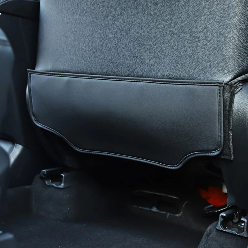 Leather Seat Back Cover Protector Anti Kick Mats For Toyota Highlander XU70 Klug for Seat XU70 - Automotive LED Light