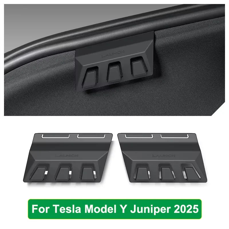 2pcs Hook For Tesla Model Y Juniper 2025+ Launch Rear Trunk Hook Hidden Organizer Umbrella Bag H - Automotive LED Light