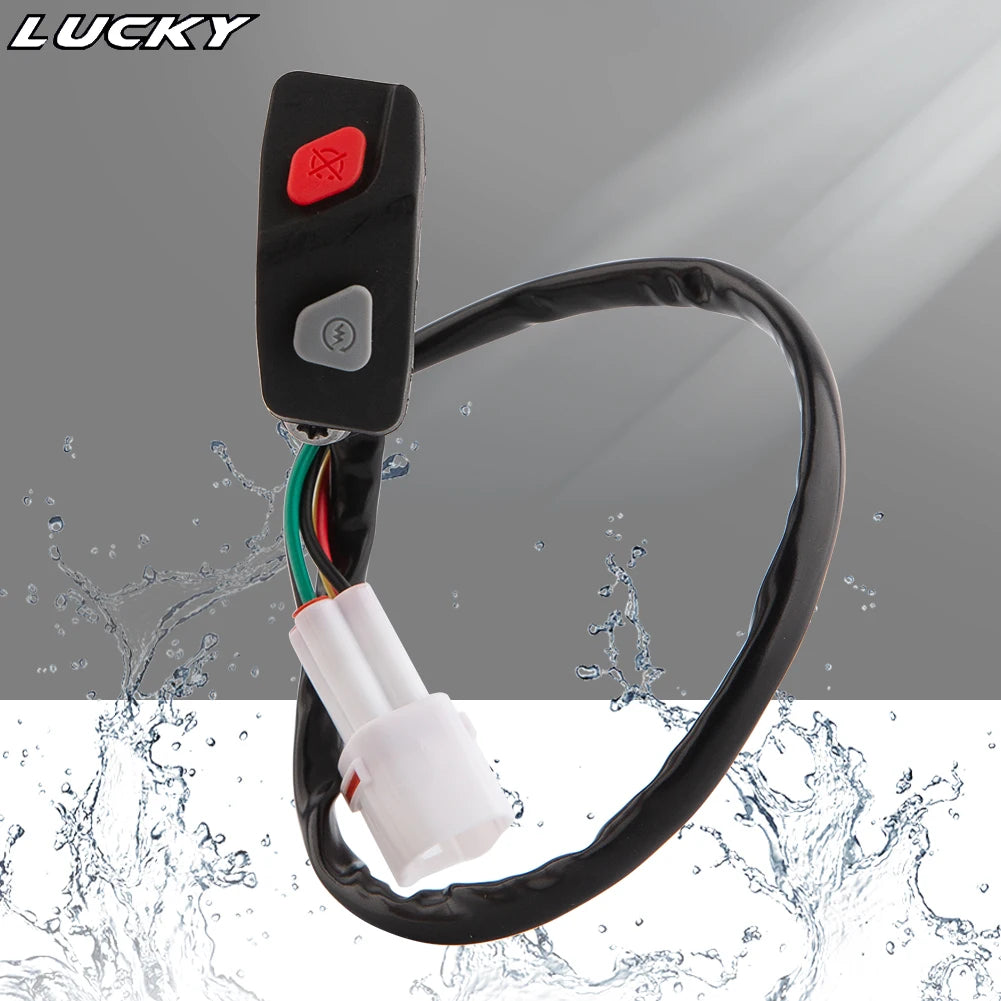 Motorcycle Universal Electric Flameout Starter Stop ON/OFF Kill Switch For KTM EXC-F SXF XC TE F - Automotive LED Light