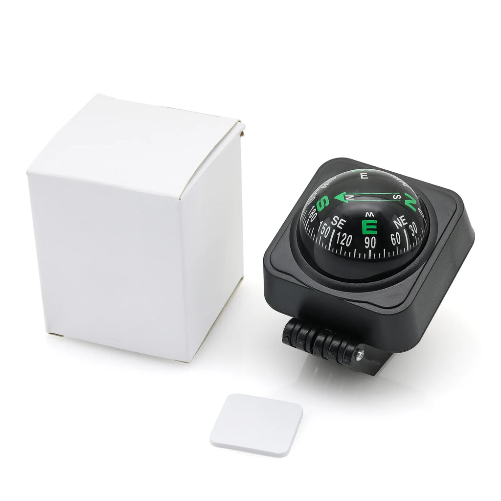 Outdoor Adjustable Navigation Dashboard Car Compass For Car Boat Cycling Hiking Direction Pointi - Automotive LED Light