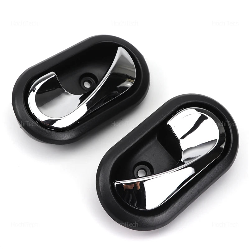 For Renault Sandero Logan Duster 12-16 Front Rear Left or Right Black Chrome Interior Door Handl - Automotive LED Light