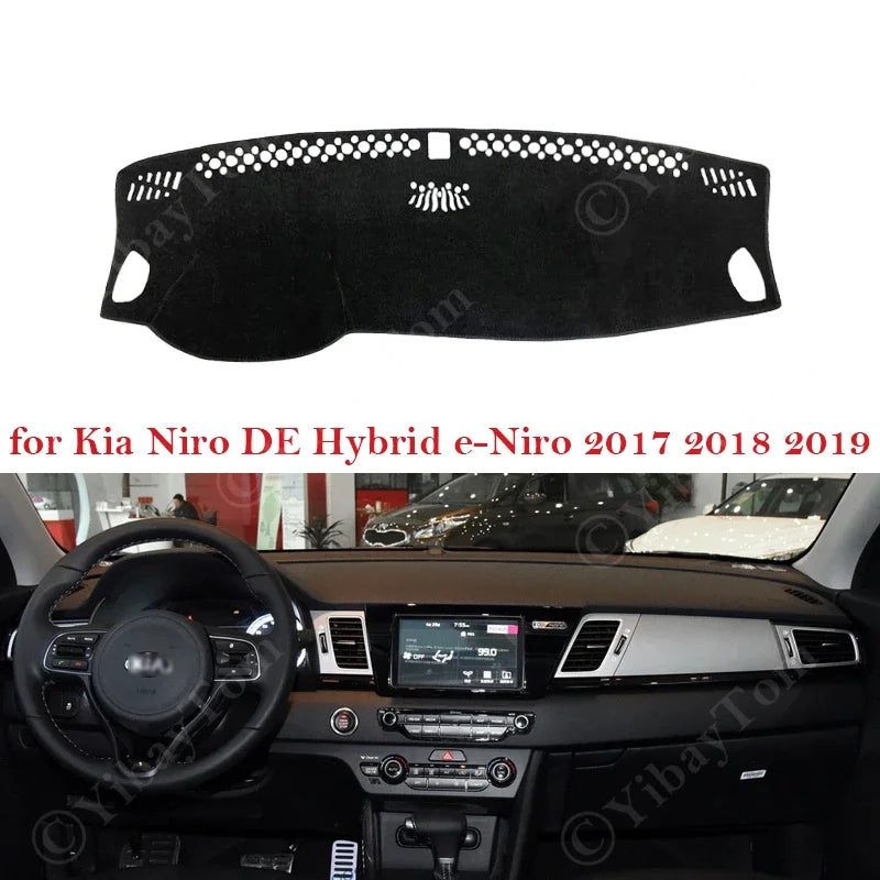 For Kia Niro DE Hybrid e-Niro 2017 2018 2019 Car Accessories Dashboard Cover Dash Board Mat Carp - Automotive LED Light