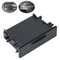 1Pc 1DIN Car Radio Storage Box Multi Application ABS Black Inner Organizer Replacement for Car R - Automotive LED Light
