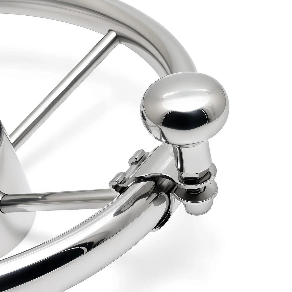 Turning Steering Wheel Booster Spinner Knob 360 Degree Rotation Stainless Steel 316 Bearing Powe - Automotive LED Light
