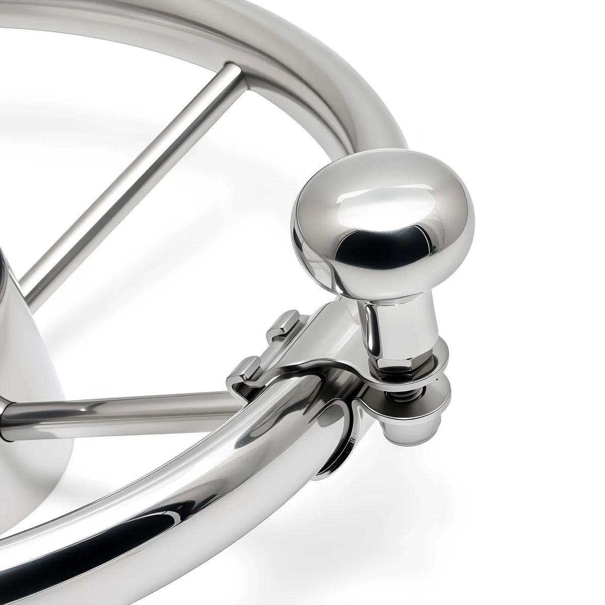 Turning Steering Wheel Booster Spinner Knob 360 Degree Rotation Stainless Steel 316 Bearing Powe - Automotive LED Light