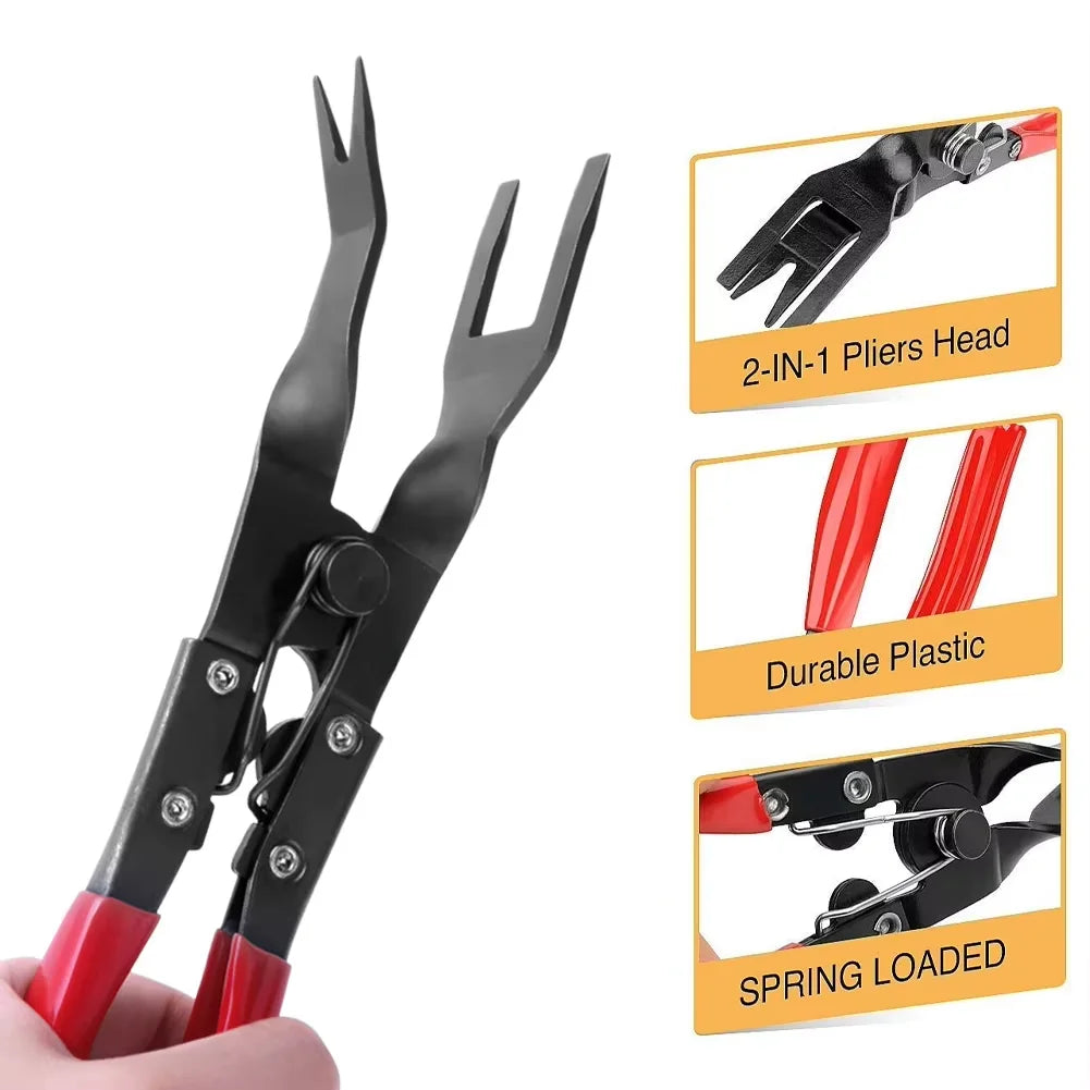 Car Headlight Repair Installation Tool Trim Clip Removal Pliers Van Door Panel Fascia Dash Uphol - Automotive LED Light