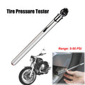 5-50 PSI Motorcycle Tire Pressure Gauge Test Pen Portable Meter Emergency Tools Electric Bicycle - Automotive LED Light