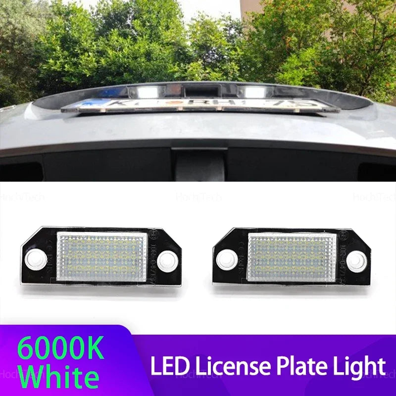 for Ford Focus MK2 2003-2008 C-MAX License Plate Bulbs, 2Pcs LED Replacement wit for Ford IP67 MK2 2003-2008 - Automotiv