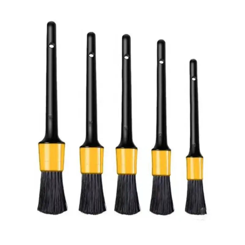 5 Sizes Auto Car Detailing Brushes Kit for Wheels Engine Console Dashboard Interior Exterior Cle - Automotive LED Light