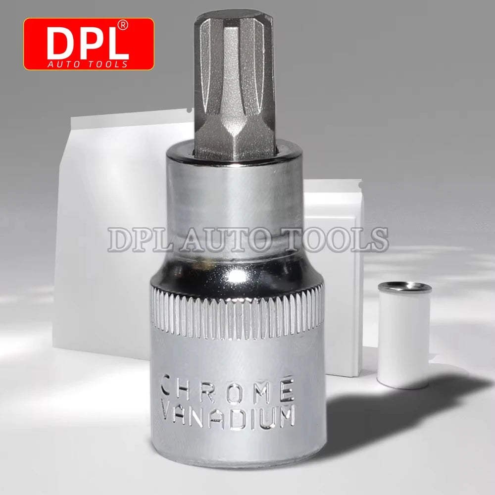 T40080 Camshaft Adjuster Socket 1/2" Drive M10 Polydrive Socket For VW Audi Auto for VW M10 - Automotive LED Light