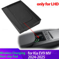 Wireless Charging Silicone Pad for Kia EV9 MV 2024 2025 Central Control Charger Protector Cover  - Automotive LED Light