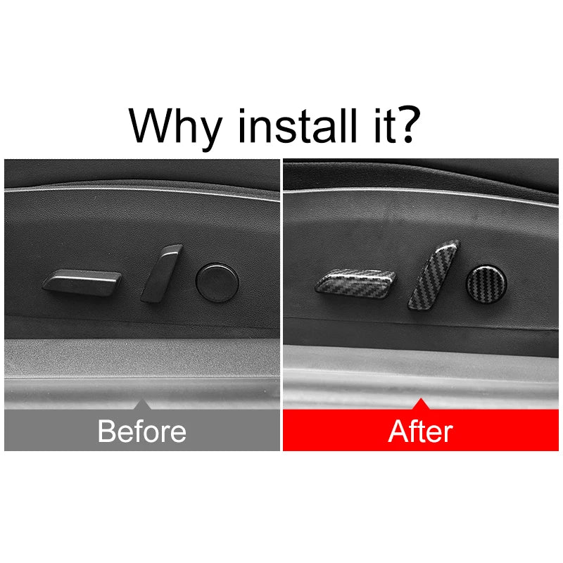 For Tesla Model Y 2021 2022 2023 2024 Model 3 2021-2023 Car Seat Adjustment Swit for Tesla Model Y Model 3 2021-2023 - A