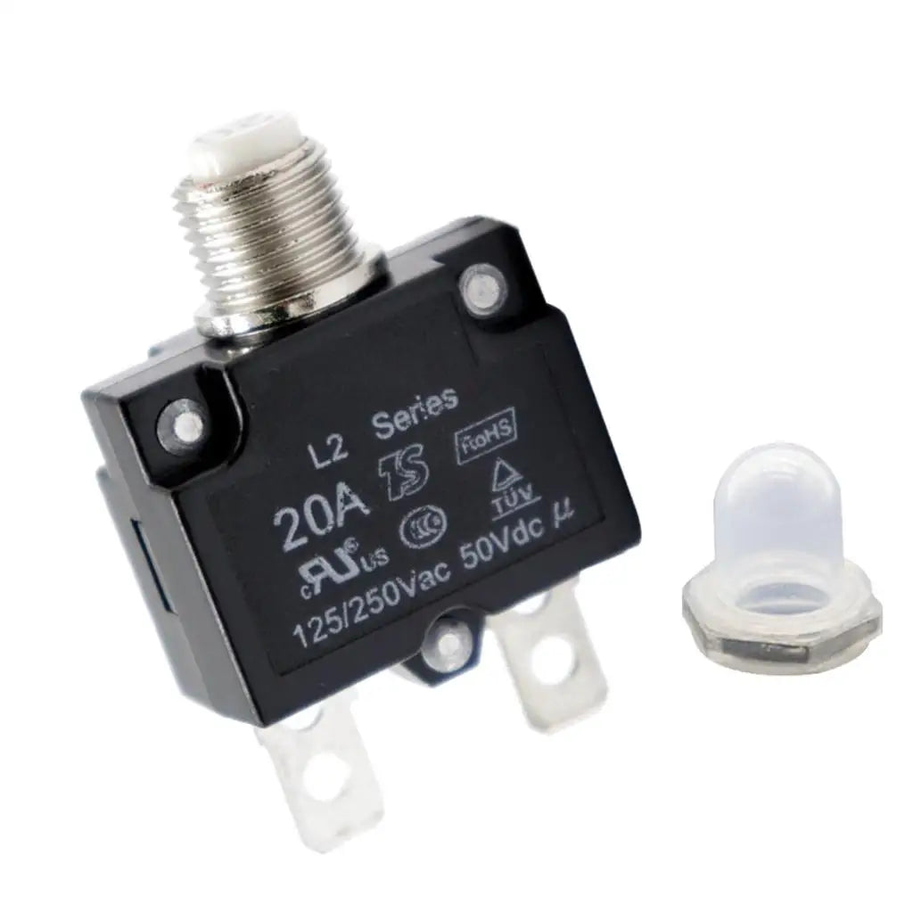 Overload Switch with Transparent Cap Manual Reset Circuit Breaker for Electrical Wood Wiring Pro - Automotive LED Light