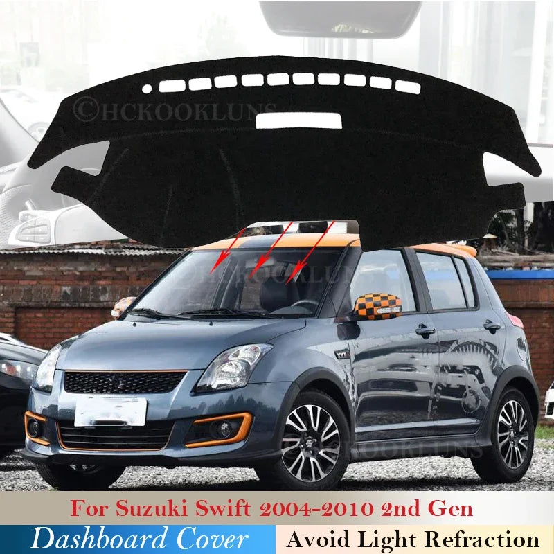 Dashboard Cover Protective Pad for Suzuki Swift 2004~2010 Car Accessories Dash B for Suzuki 2004-2010 - Automotive LED L