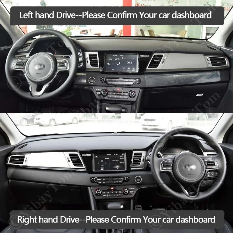 For Kia Niro DE Hybrid e-Niro 2017 2018 2019 Car Accessories Dashboard Cover Dash Board Mat Carp - Automotive LED Light
